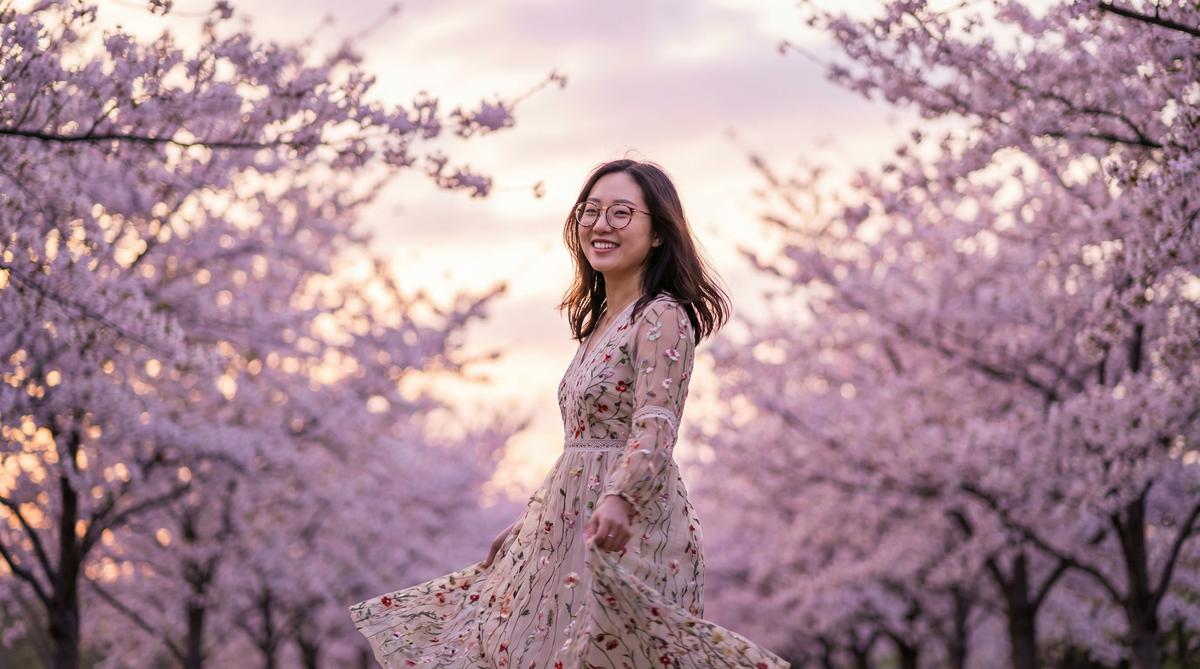 海角网樱花季外景拍摄花絮